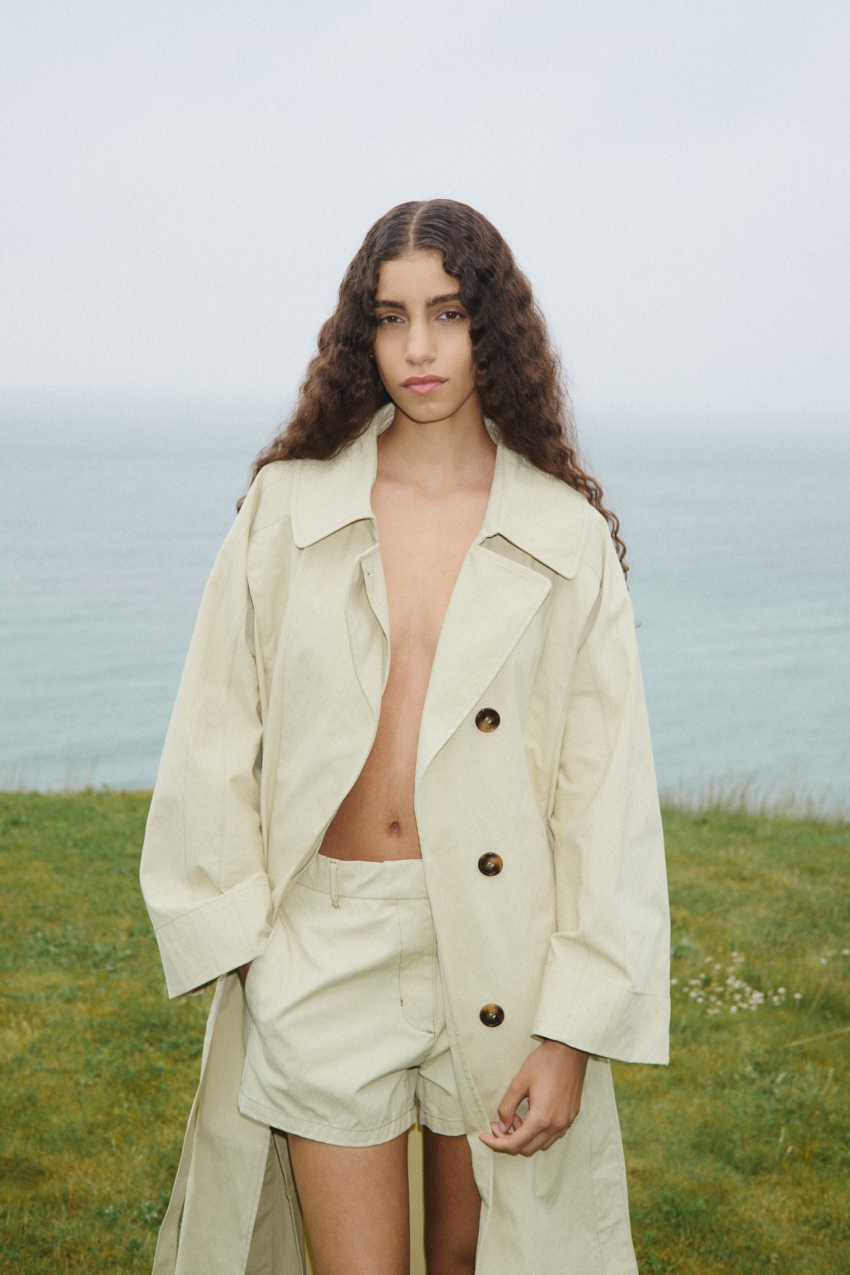 Sanja - Utility shorts I Ecru 3 - Rabens Saloner - DK