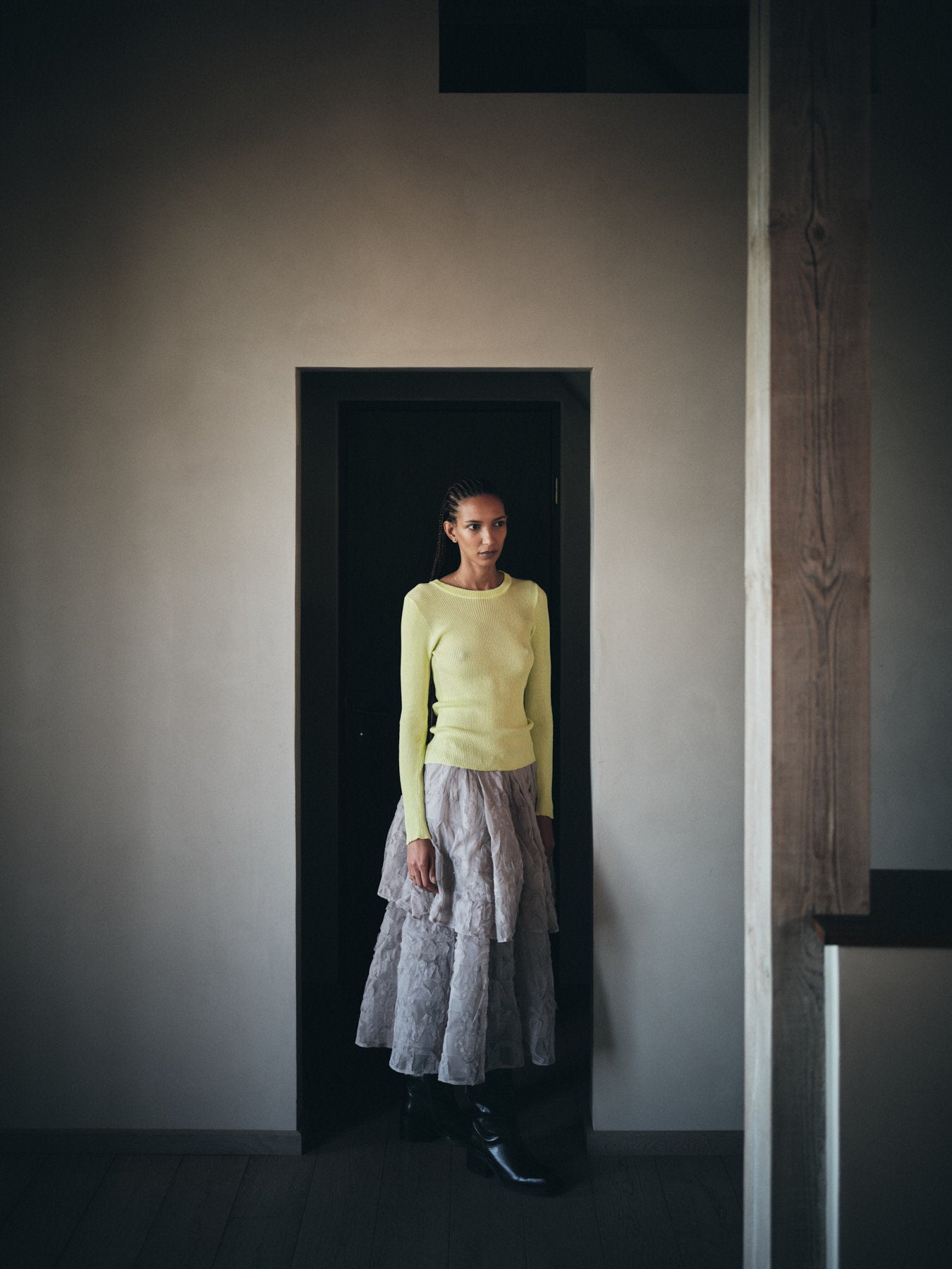 Sibora - Splash netting skirt I Silver grey 13 - Rabens Saloner - DK