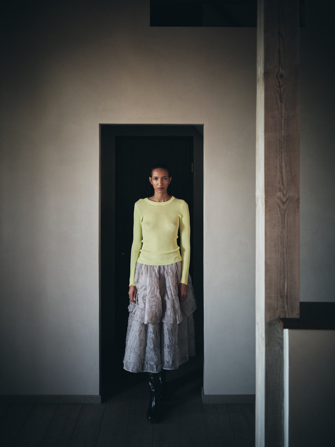 Sibora - Splash netting skirt I Silver grey 14 - Rabens Saloner - DK
