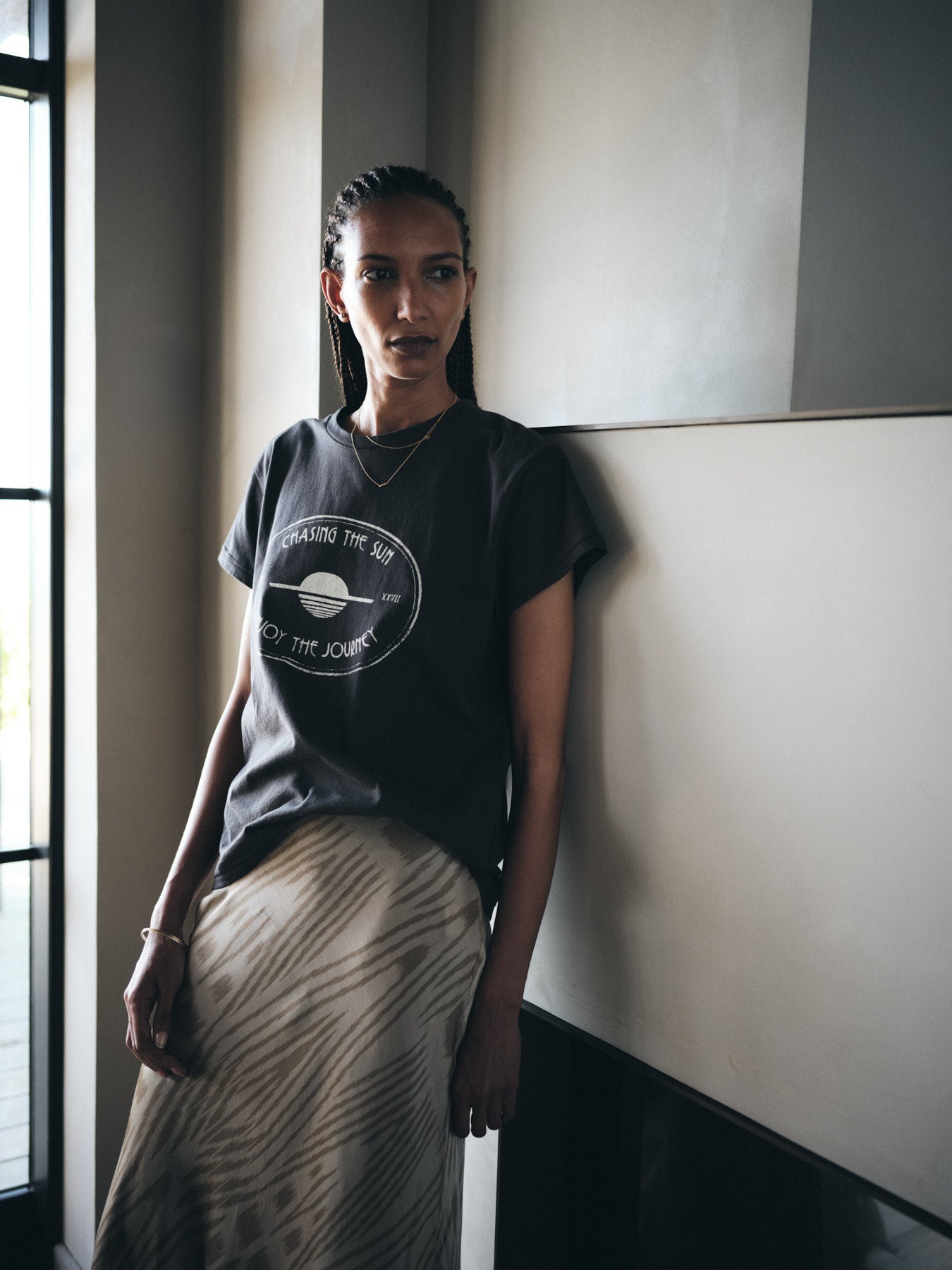Ambla - Journey t-shirt I Faded black 3 - Rabens Saloner - DK
