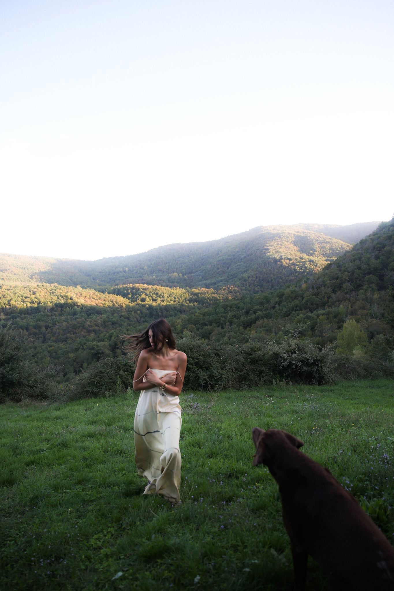 Hanny - Nuance string dress I Banana combo 4 - Rabens Saloner - DK