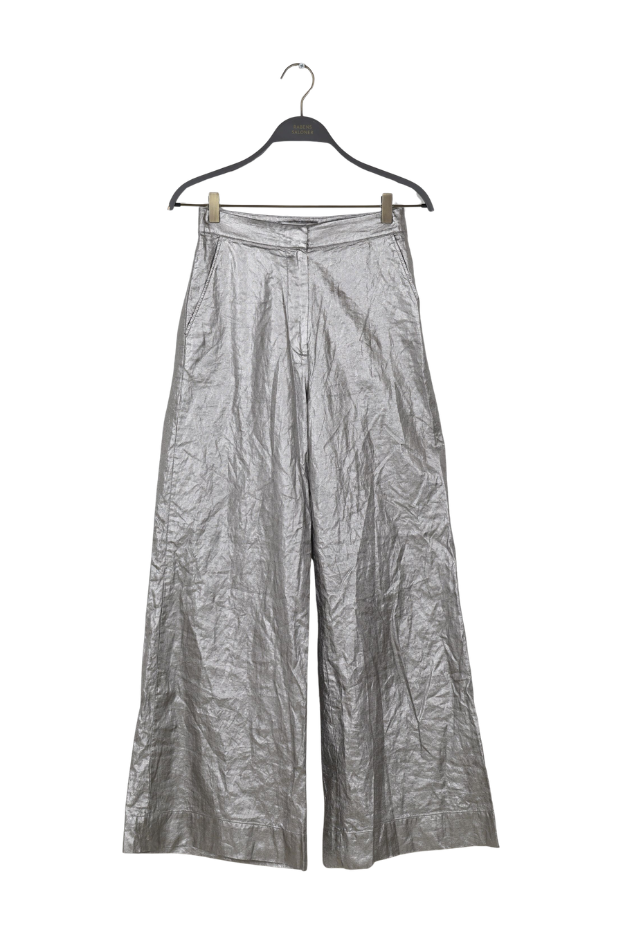 PreLoved Inja - Antique silver wide leg pants I Antique silver - XS Antique silver XS 1 - Rabens Saloner - DK