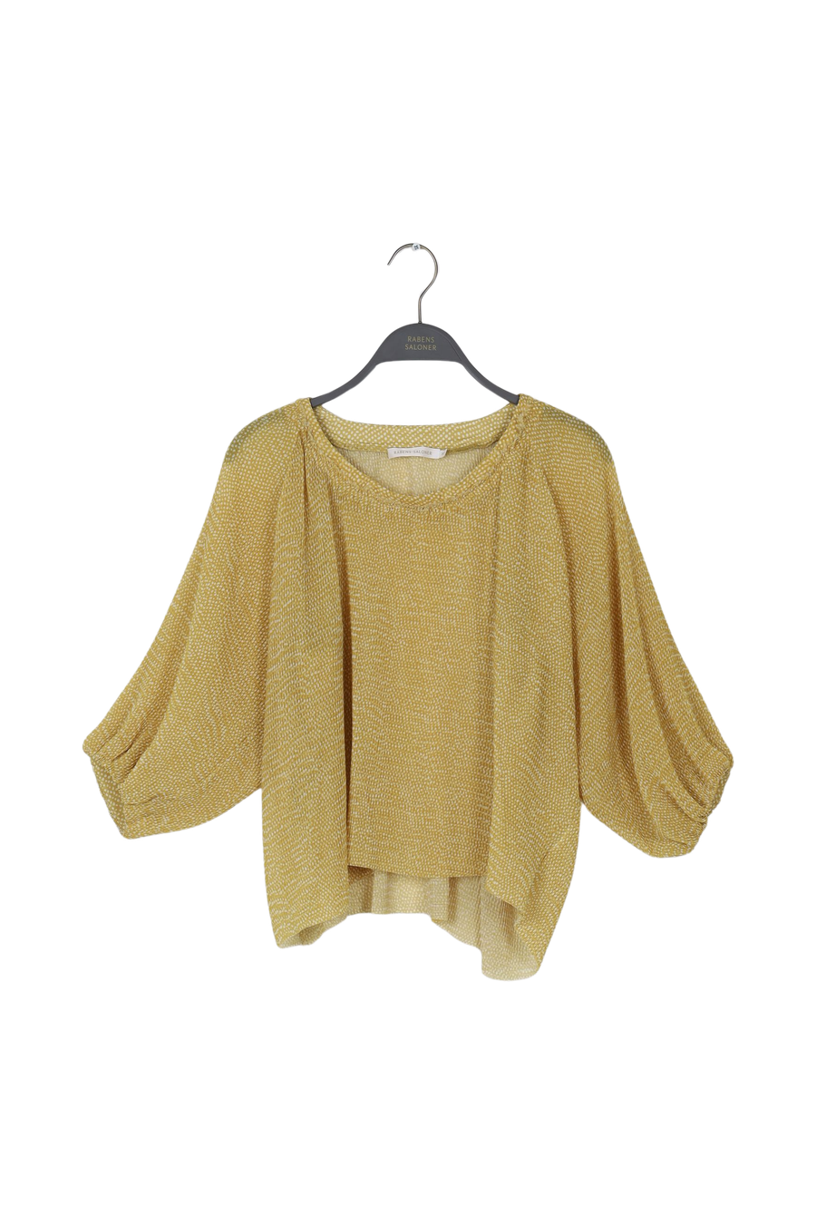 PreLoved Jeanice - Dots blouse - XS MUSTARD XS 1 - Rabens Saloner - DK