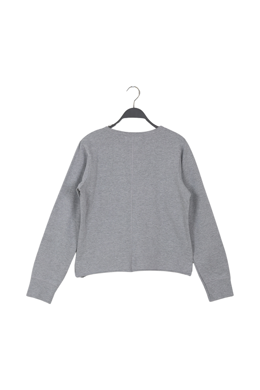 PreLoved Hila - Light stretch crew neck top I Grey melange - XL