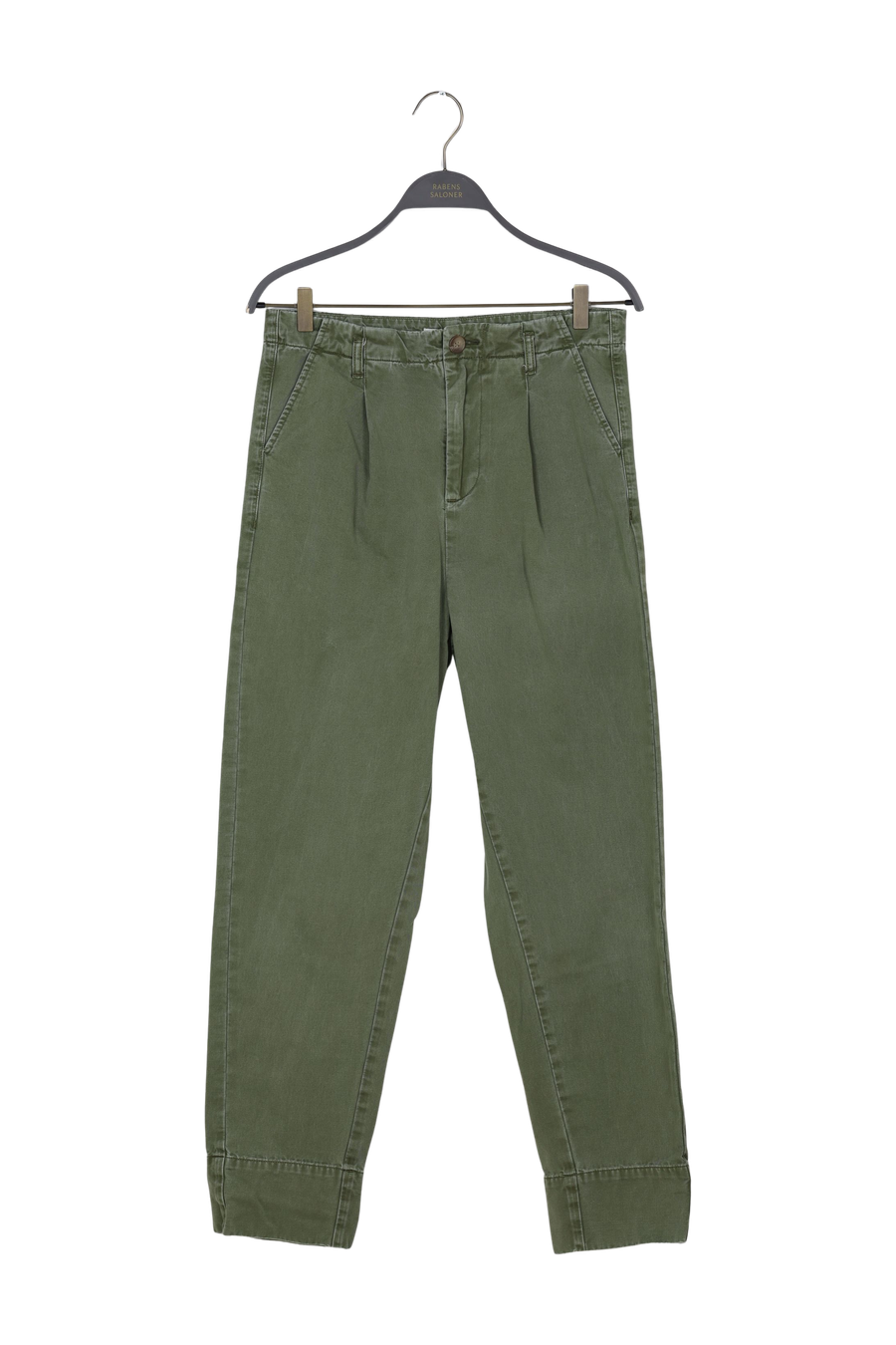 PreLoved Raina - Canvas light pleat pant - S