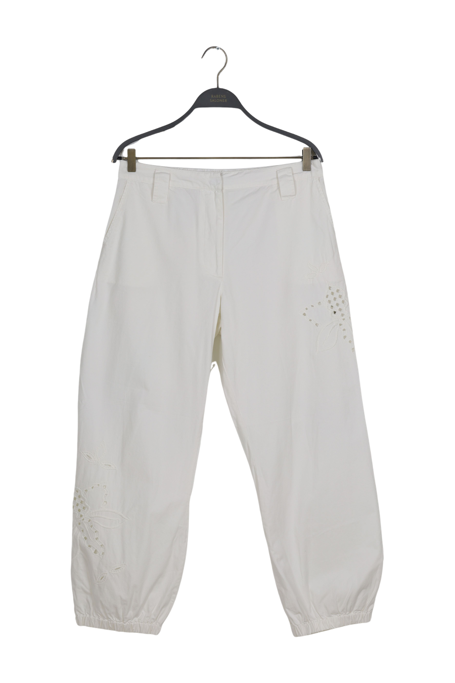 PreLoved Iman - Lotus lace pants I Off white - L 1 - Rabens Saloner - DK