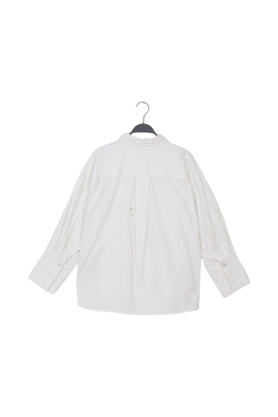 PreLoved Ika - Lotus lace shirt I Off white - L 2 - Rabens Saloner - DK