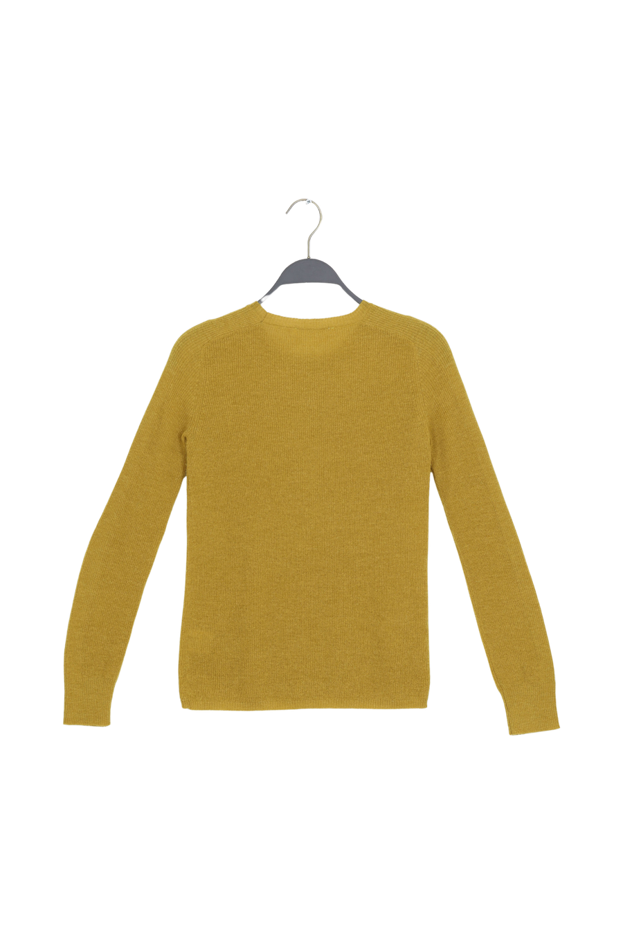PreLoved Shauna - Waffled knit long sleeve top I Mustard - XS