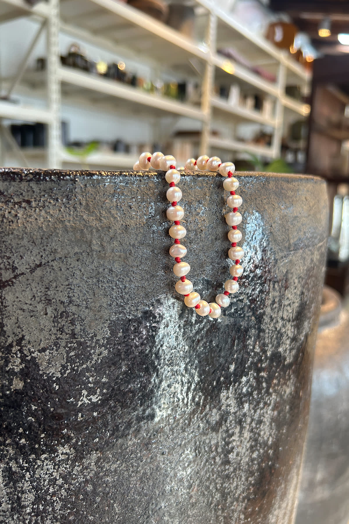 Pearl Anklet - Nafsu I Gold Beads 5 - Rabens Saloner - DK