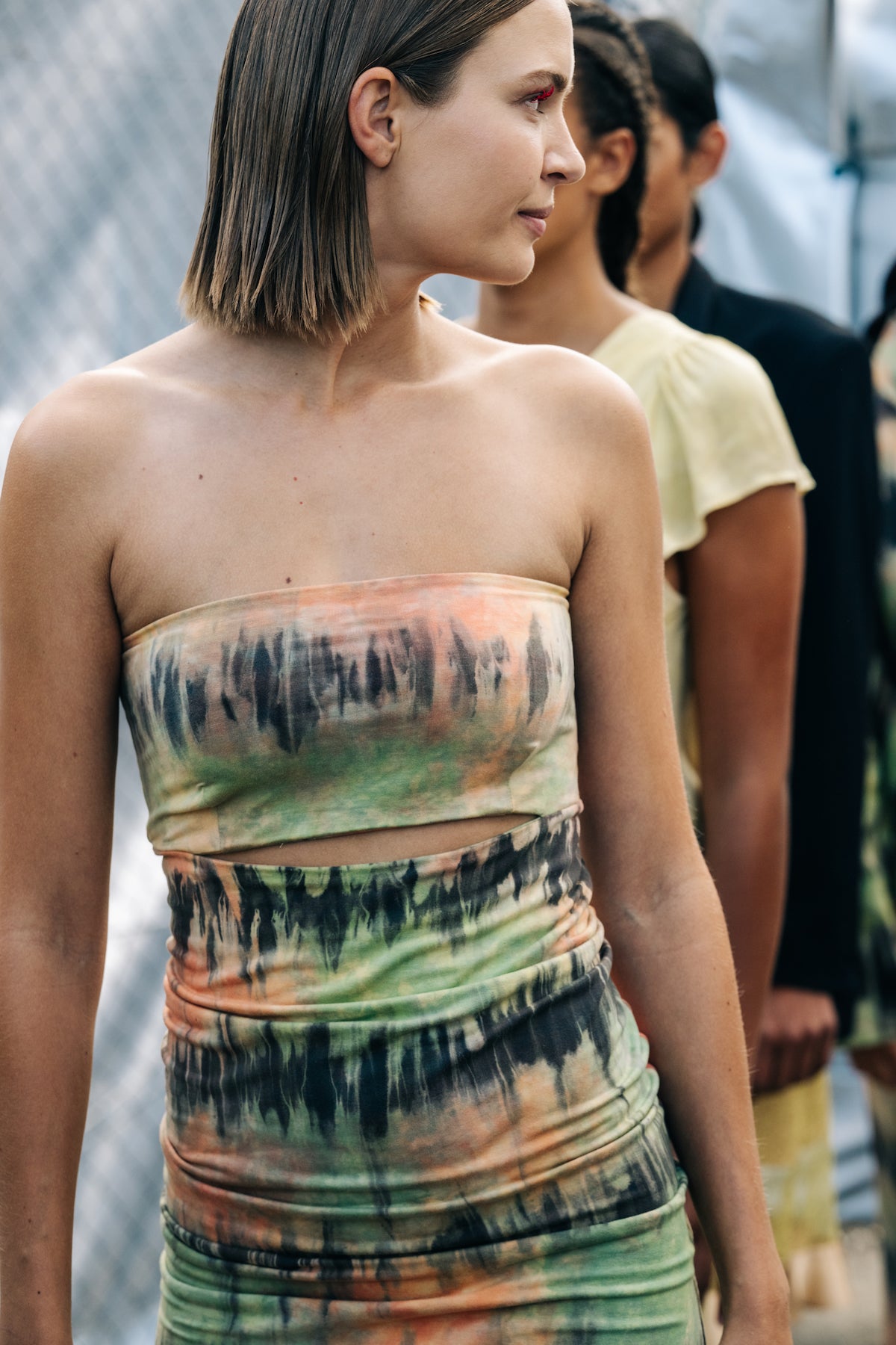 PreLoved Lanna - Asp split bandeau dress - XL 3 - Rabens Saloner - DK