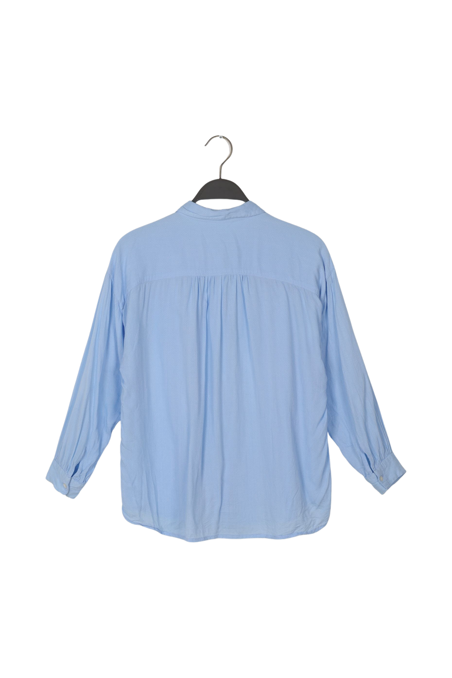 PreLoved Loulou - Herringbone gathered shirt - XS 2 - Rabens Saloner - DK