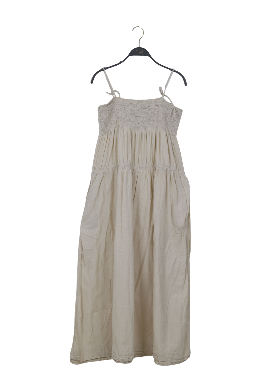 PreLoved Dodo - Cotton smock tier dress I Sandstone - L