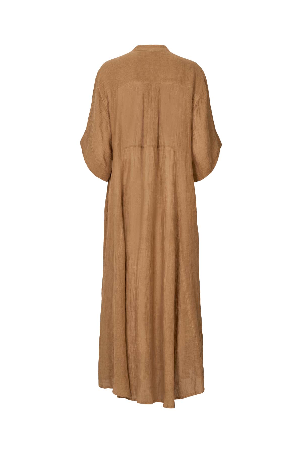 Susi - Crinkled long kaftan I Walnut 11 - Rabens Saloner - DK