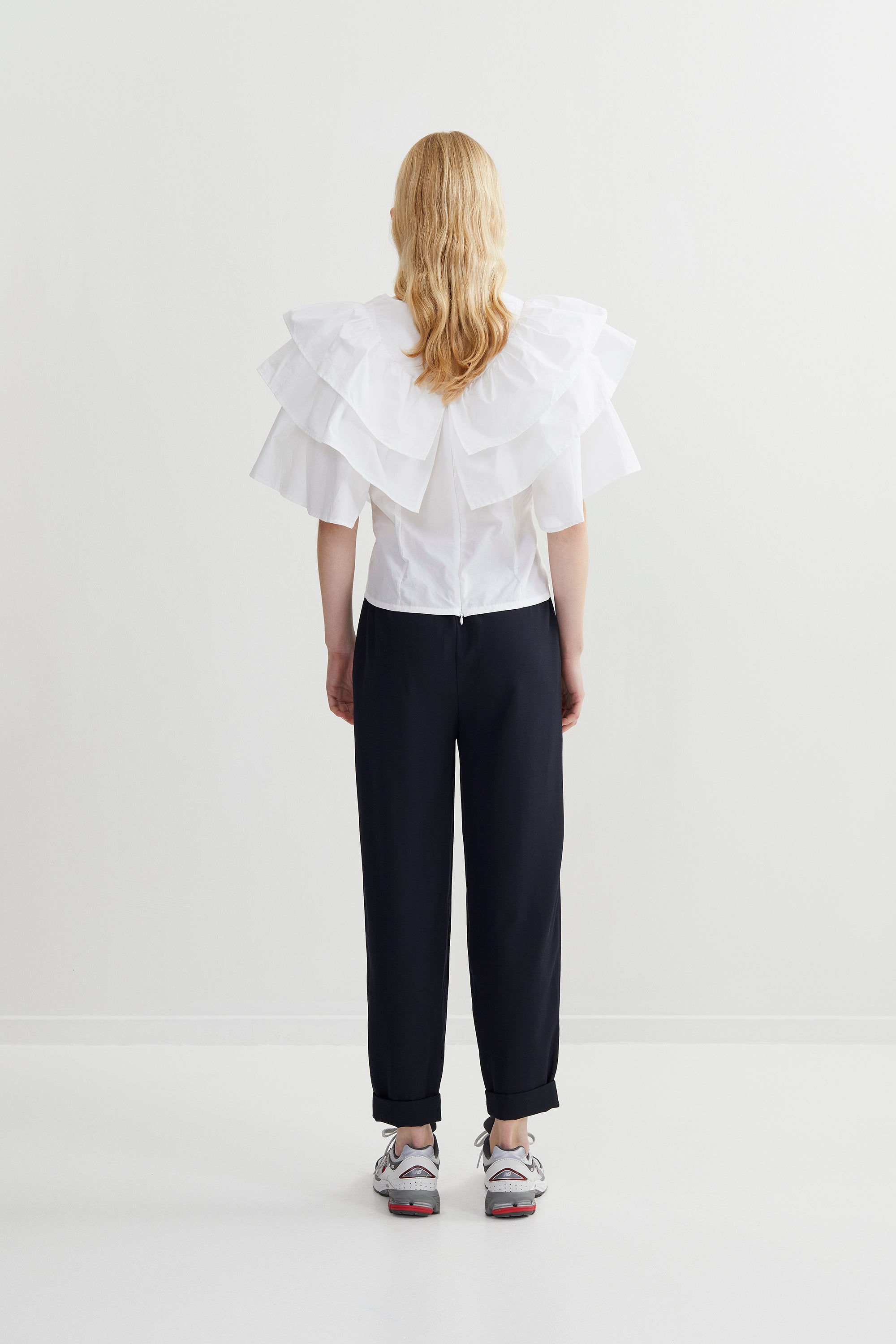 PreLoved Luzia - Angled gather frill top - M 4 - Rabens Saloner - DK