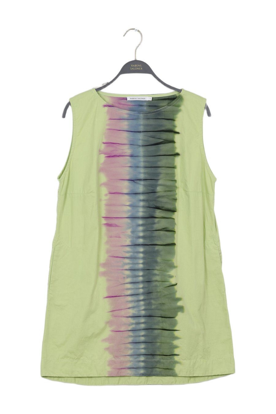 PreLoved Lupita - Macaw Aline short dress I Lime combo - L 1 - Rabens Saloner - DK