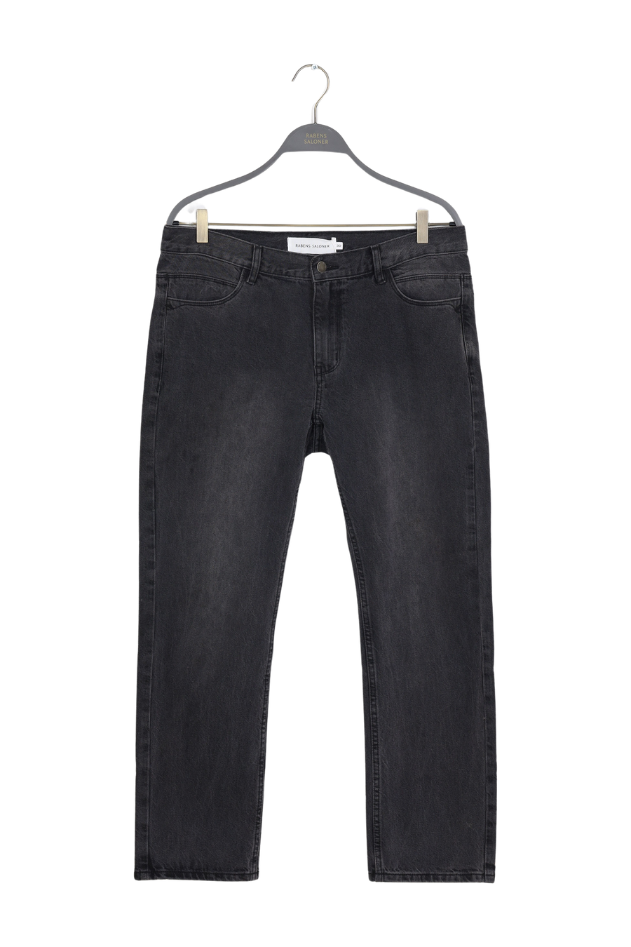 PreLoved Fine - Denim black cropped pants I Washed black denim - 30 1 - Rabens Saloner - DK