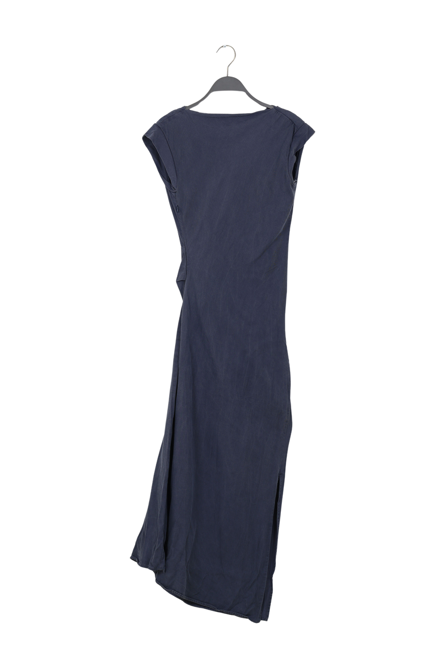 PreLoved Orana - Aviator draped dress I Dusty Navy - S