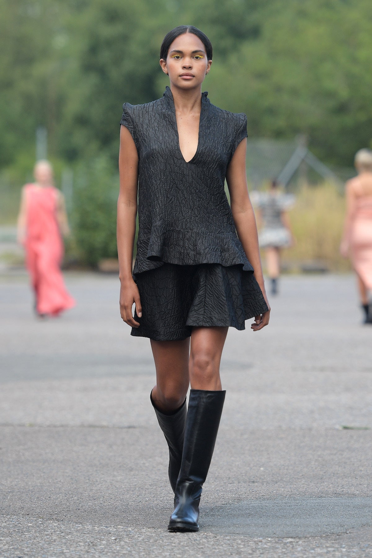 PreLoved Joleen - Taffeta Jacquard short skirt - S