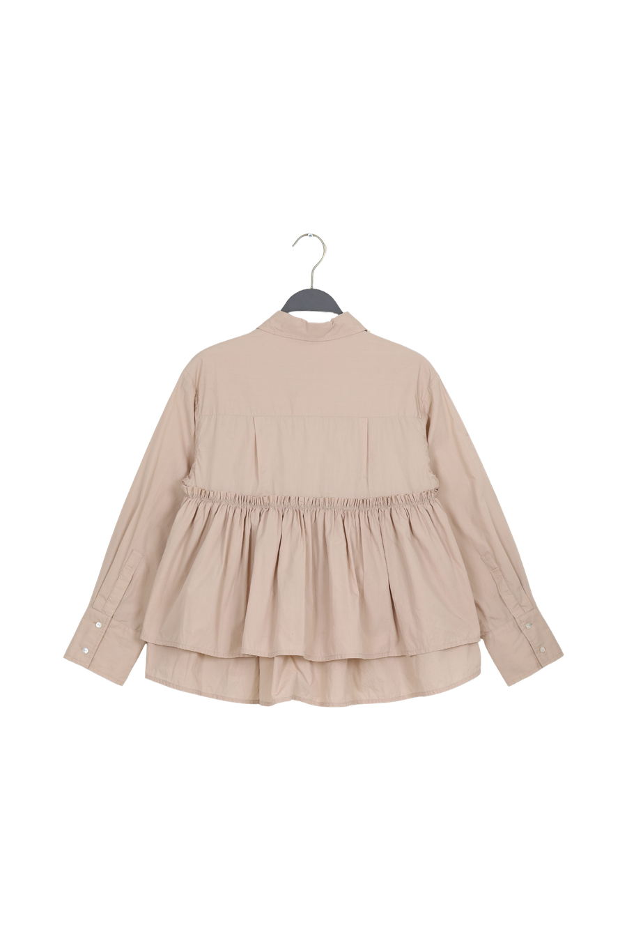 PreLoved Shaker - Poplin frill shirt I Powder - S 2 - Rabens Saloner - DK