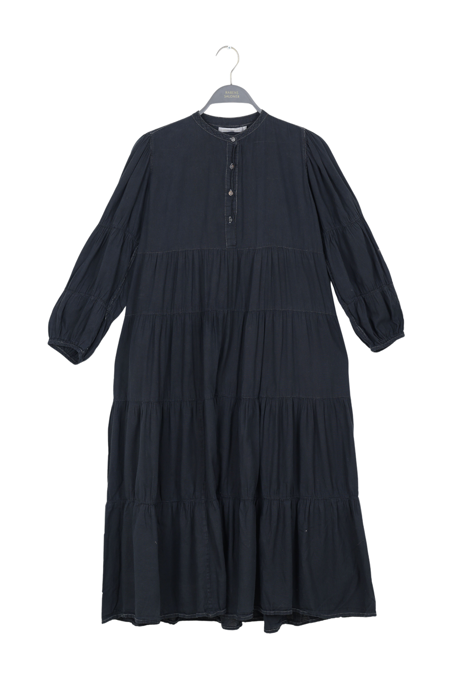 PreLoved Eloise - Cotton LS long dress I Black - S