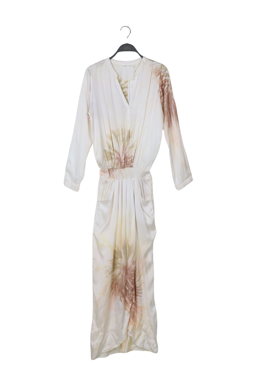 PreLoved Vera - Cartwheel wrap over dress I Seashell combo - M