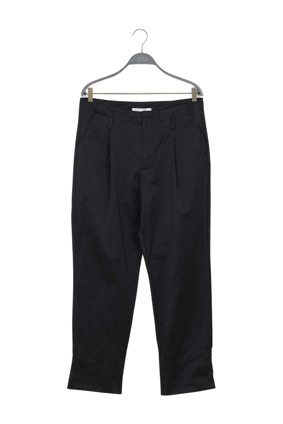 PreLoved Raina - Cotton fusion pleat pants I Pirate black - L 1 - Rabens Saloner - DK