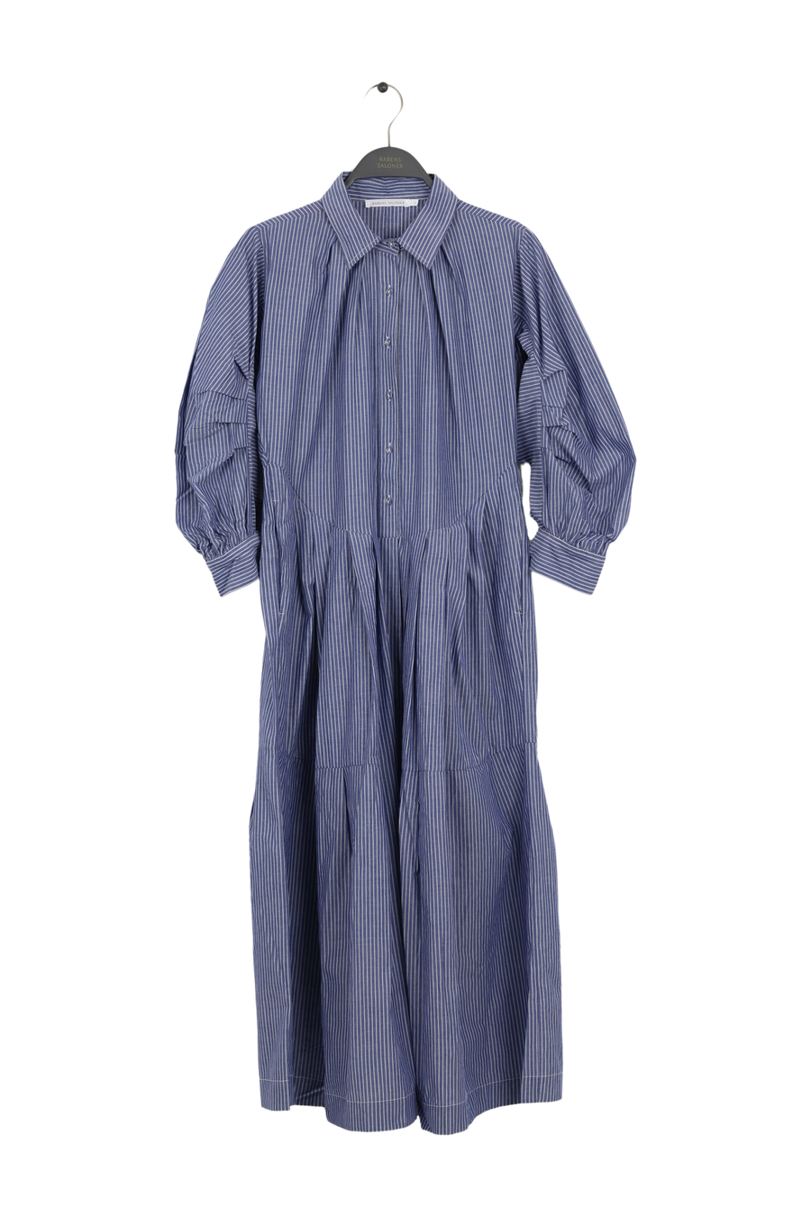 PreLoved Jolanda - Stripe shirt dress - S BLUE STRIPE S 1 - Rabens Saloner - DK