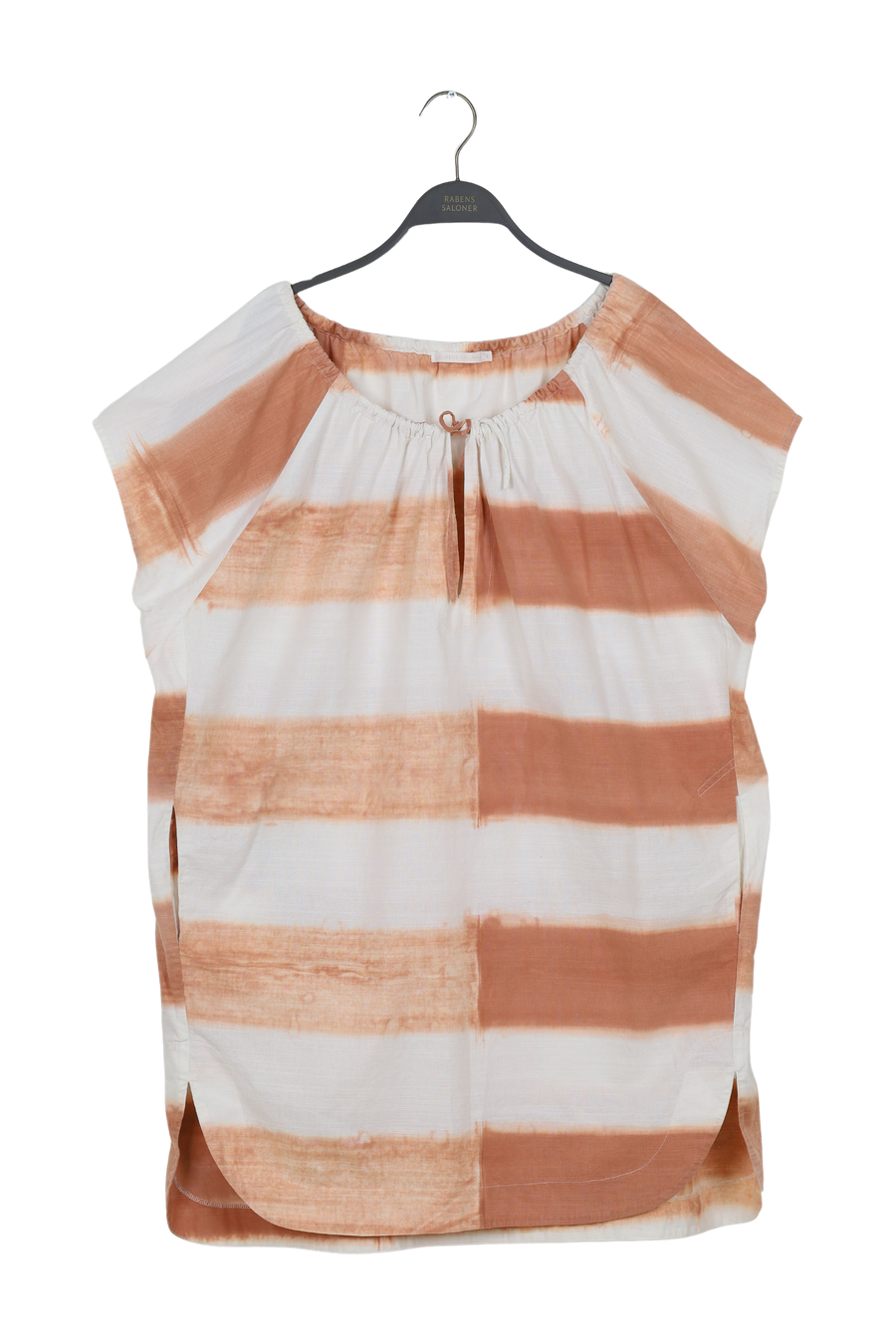 PreLoved Joana - Rough stripe scarf dress - L COPPER L 1 - Rabens Saloner - DK
