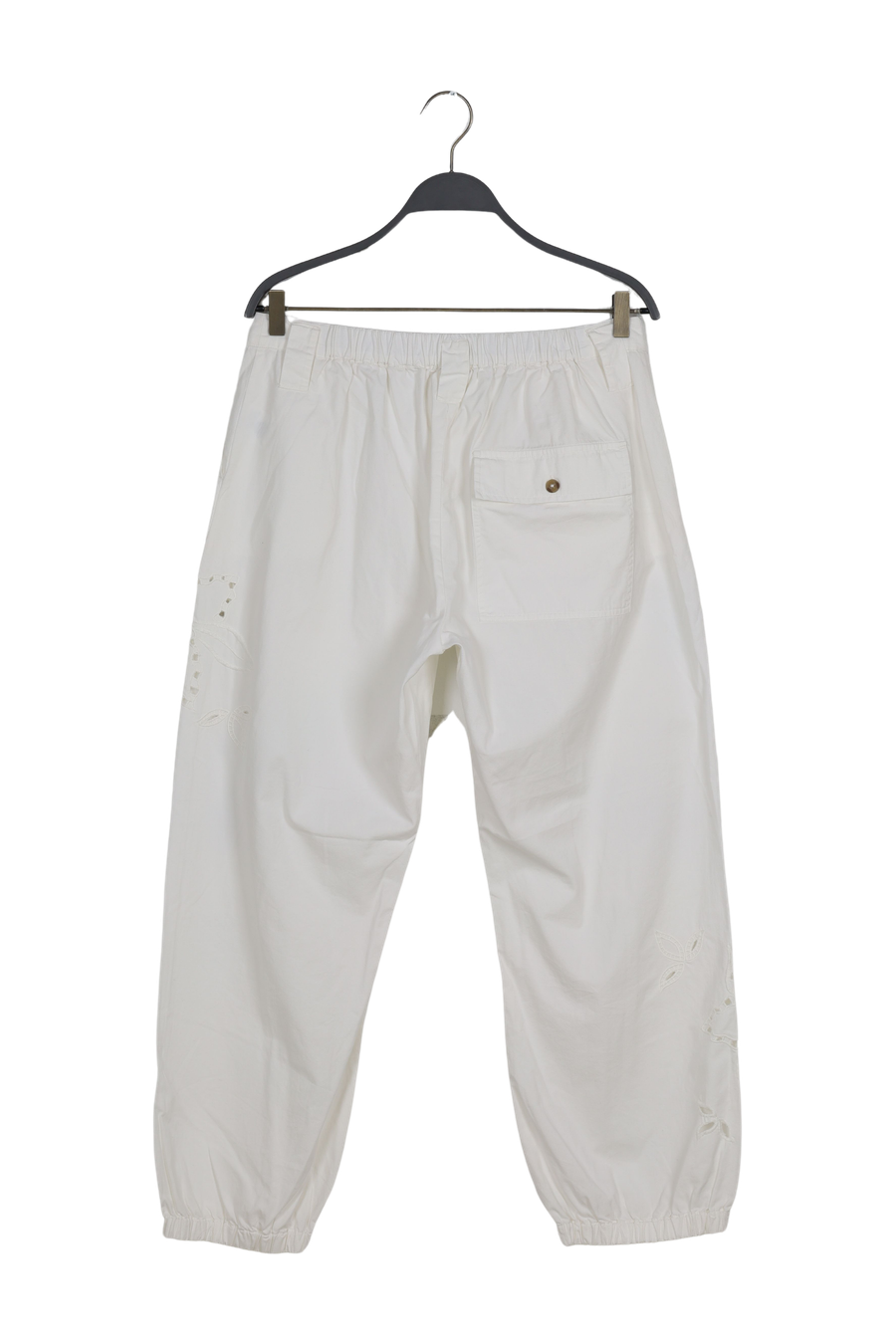 PreLoved Iman - Lotus lace pants I Off white - L 2 - Rabens Saloner - DK