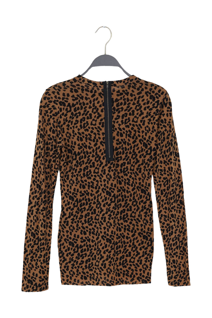 Secondhand Agnia - Leopard print tube blouse I Cognac