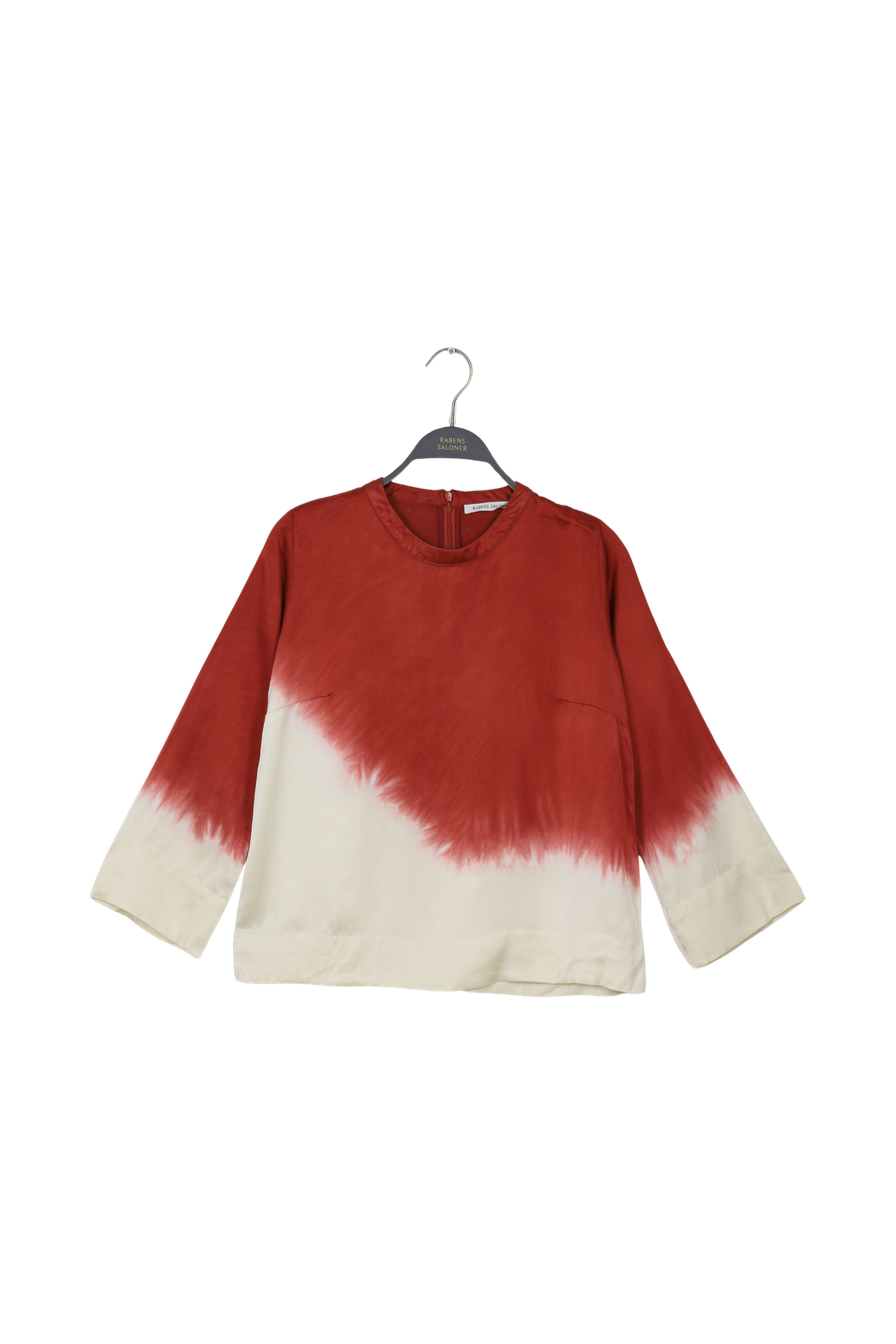 PreLoved Herta - Coastal 3/4 sleeve top I Burgundy chalk combo - XS 1 - Rabens Saloner - DK