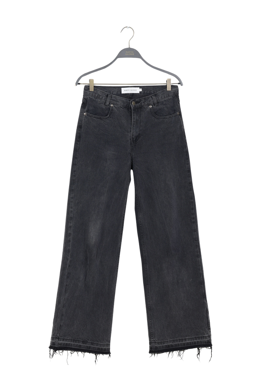 PreLoved Fellini - Denim black straight pants I Washed black denim - 27 1 - Rabens Saloner - DK