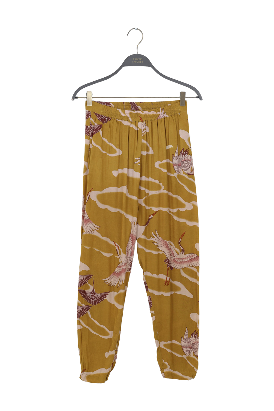 PreLoved Ika - Crane print pants - XS 1 - Rabens Saloner - DK