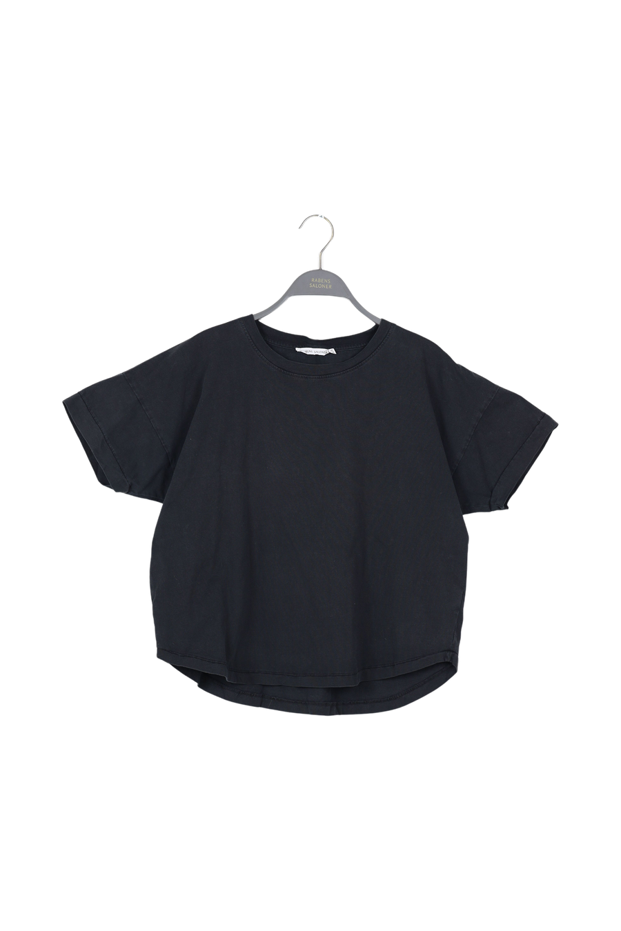 PreLoved Margot - FOT cropped t-shirt I Black - S/M Black S/M 1 - Rabens Saloner - DK