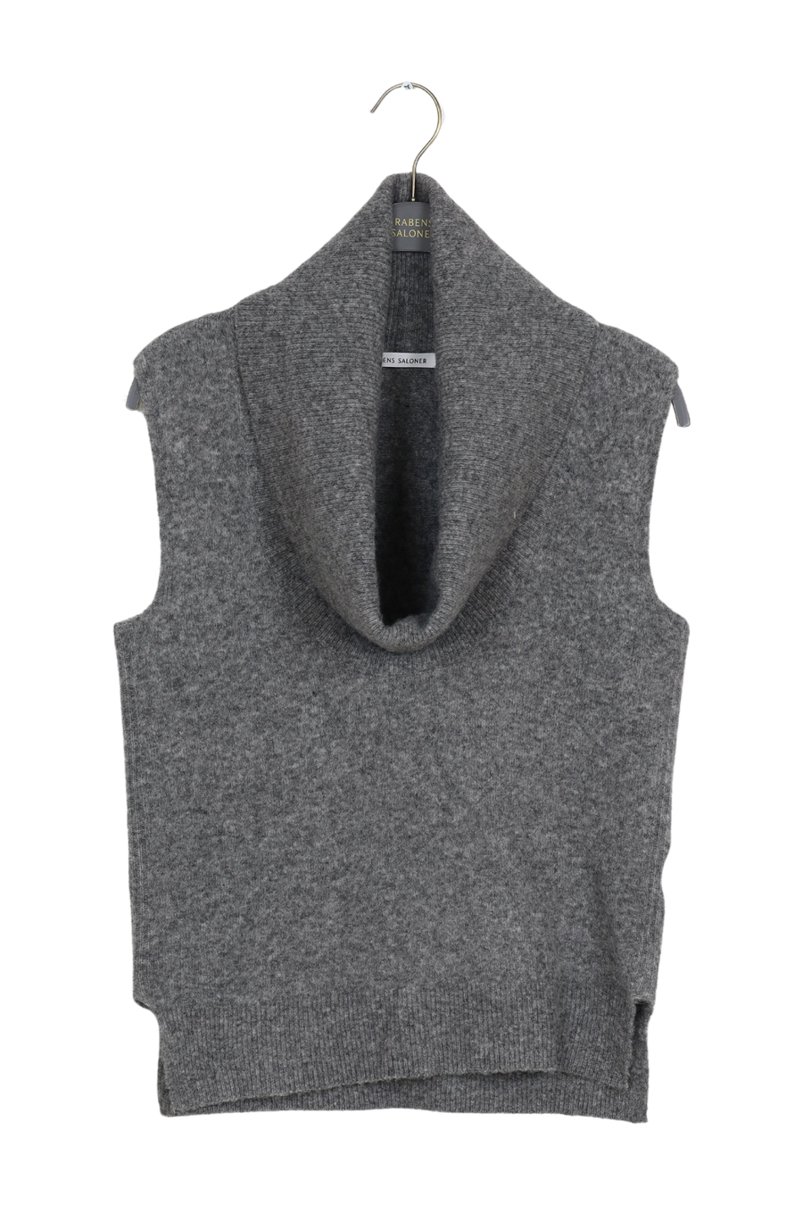 PreLoved Biak - Soft knit vest I Grey melange - XS 1 - Rabens Saloner - DK