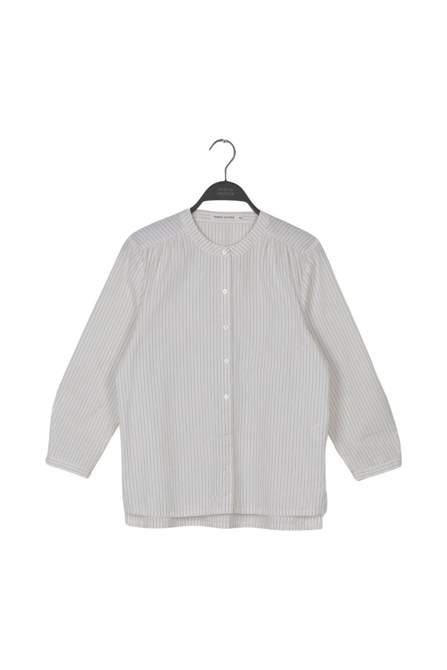 PreLoved Sibyl - Sheer shirting shirt - XS BW stripe XS 1 - Rabens Saloner - DK