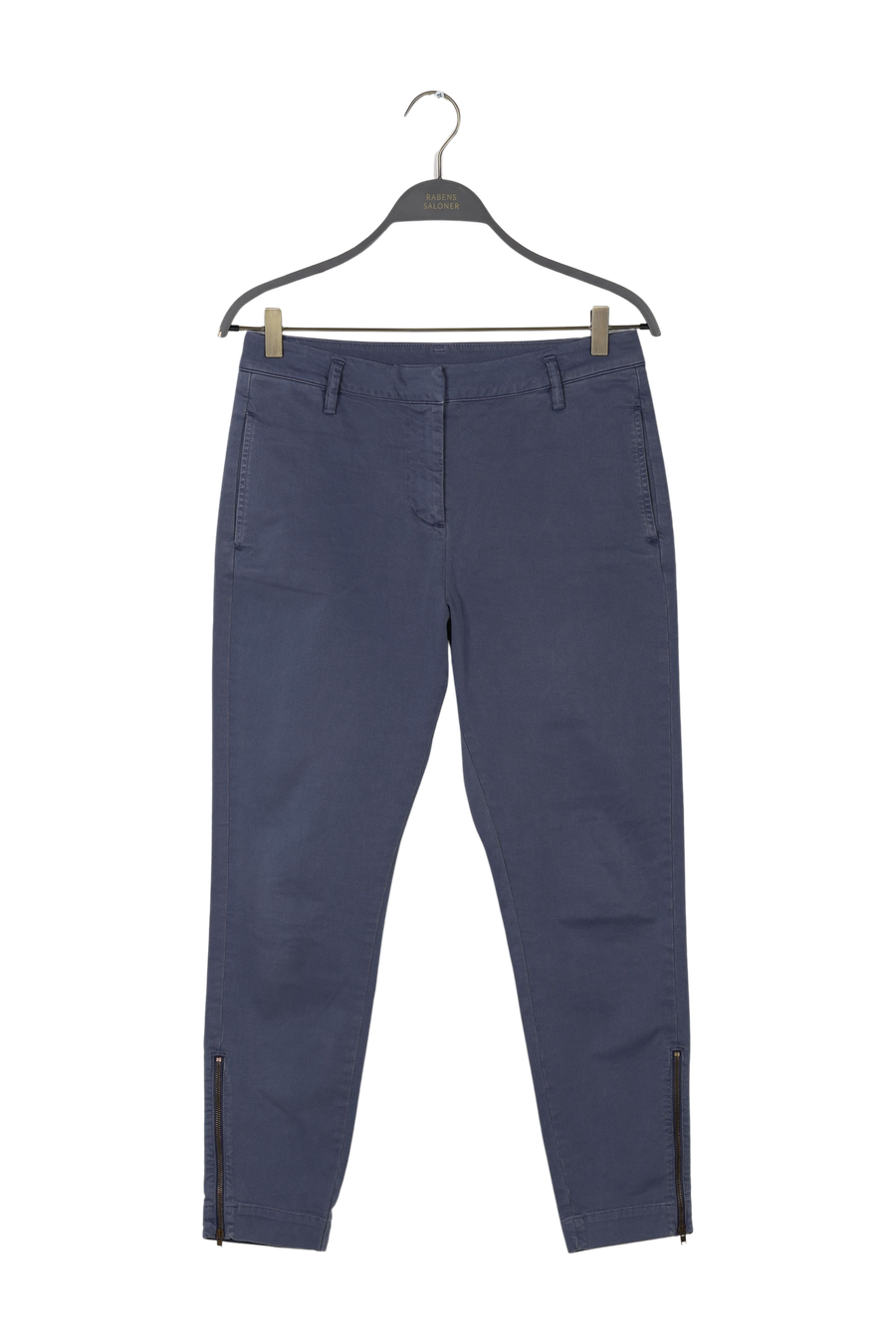 PreLoved Nina - Organic stretch relax fit pant - S MILITARY BLUE S 1 - Rabens Saloner - DK