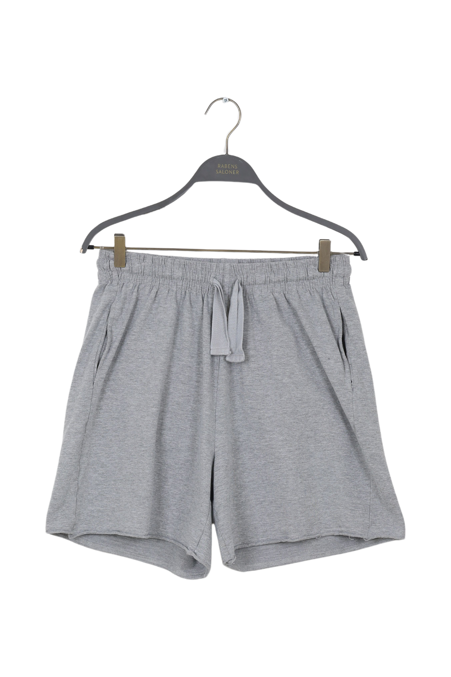 PreLoved Caitlin - Light stretch shorts I Grey melange - L Grey melange L 1 - Rabens Saloner - DK