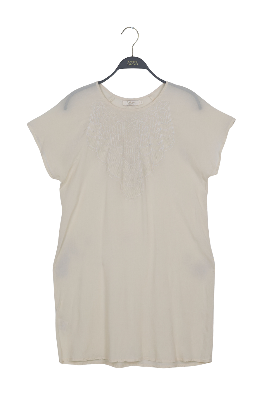 PreLoved Short embroidery dress - XS 1 - Rabens Saloner - DK
