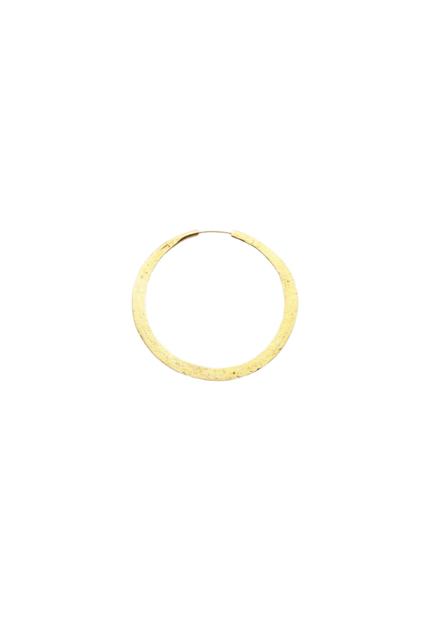 Nafsu - Hammered hoop L I Gold plated Gold plated 0/S 4 - Rabens Saloner - DK