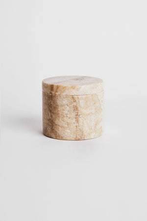 Round Marble Jar with Lid - Rabens Apartment I Champagne Champagne H: 9 cm Ø:11 cm 1 - Rabens Saloner - DK