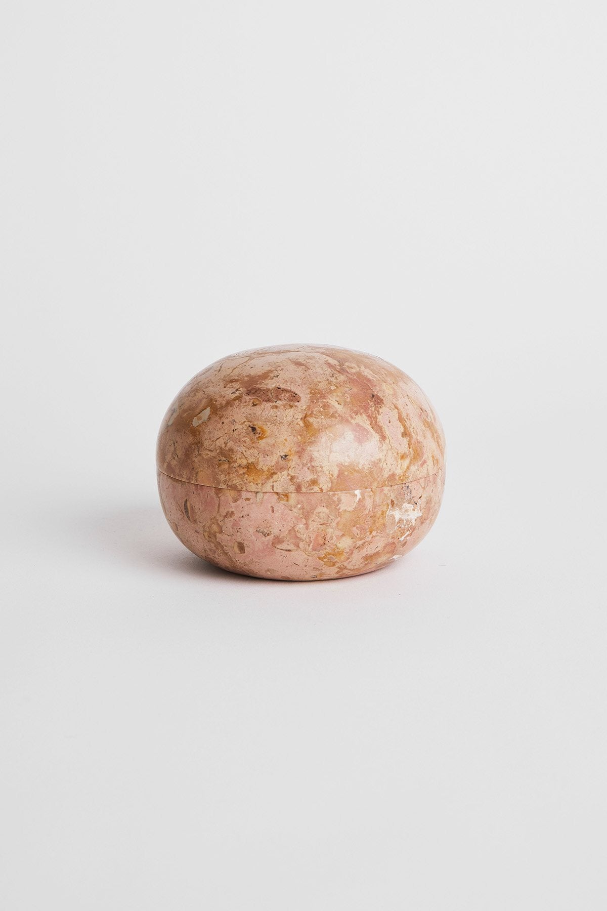 Chubby Marble Bowl with Lid - Rabens Apartment I Rose Rose H: 9 cm Ø: 11cm 1 - Rabens Saloner - DK