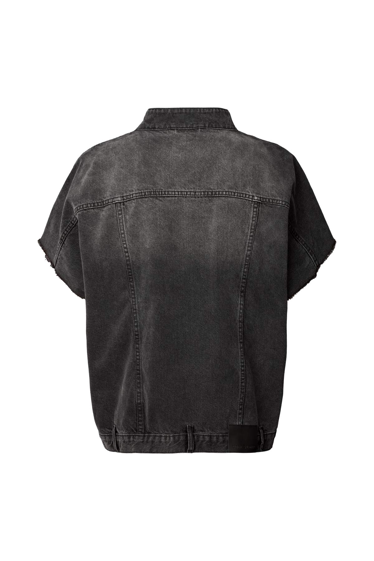 Mir - Denim vest jacket I Washed black denim 10 - Rabens Saloner - DK
