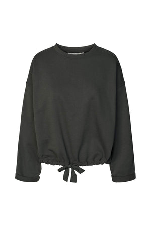 Sheela - Sweat drawstring top I Faded black Faded black XS/S 3 - Rabens Saloner - DK