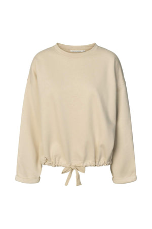 Sheela - Sweat drawstring top I Oyster Oyster XS/S 7 - Rabens Saloner - DK