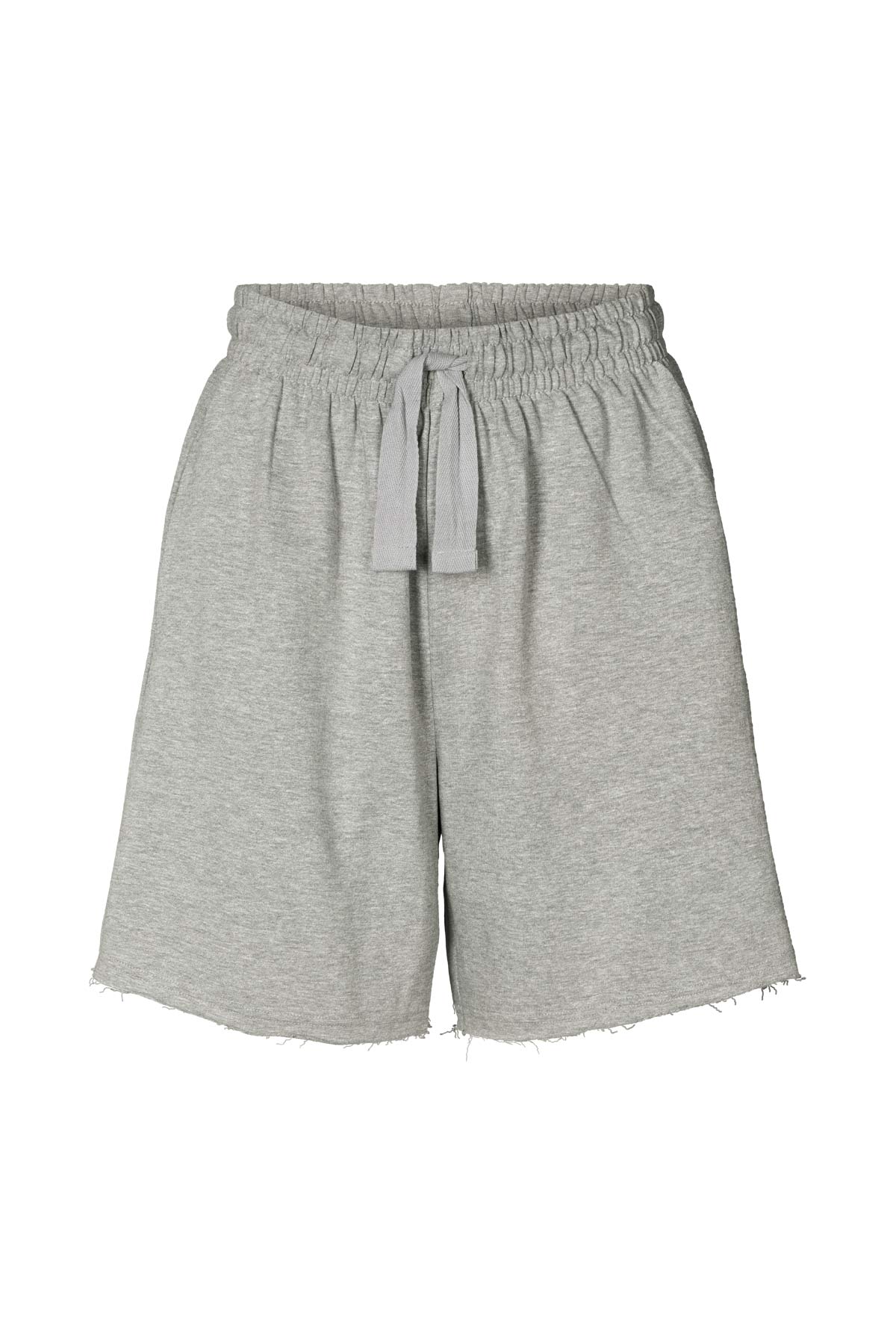 Caitlin - Light stretch shorts I Grey melange 4 - Rabens Saloner - DK