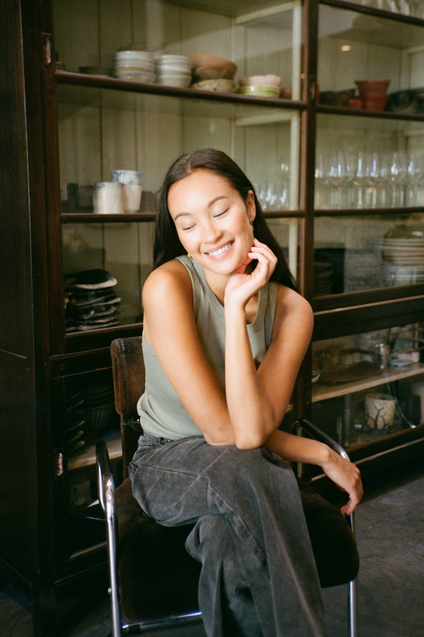 Nelle - Rib jersey tank I Vertiver 4 - Rabens Saloner - DK