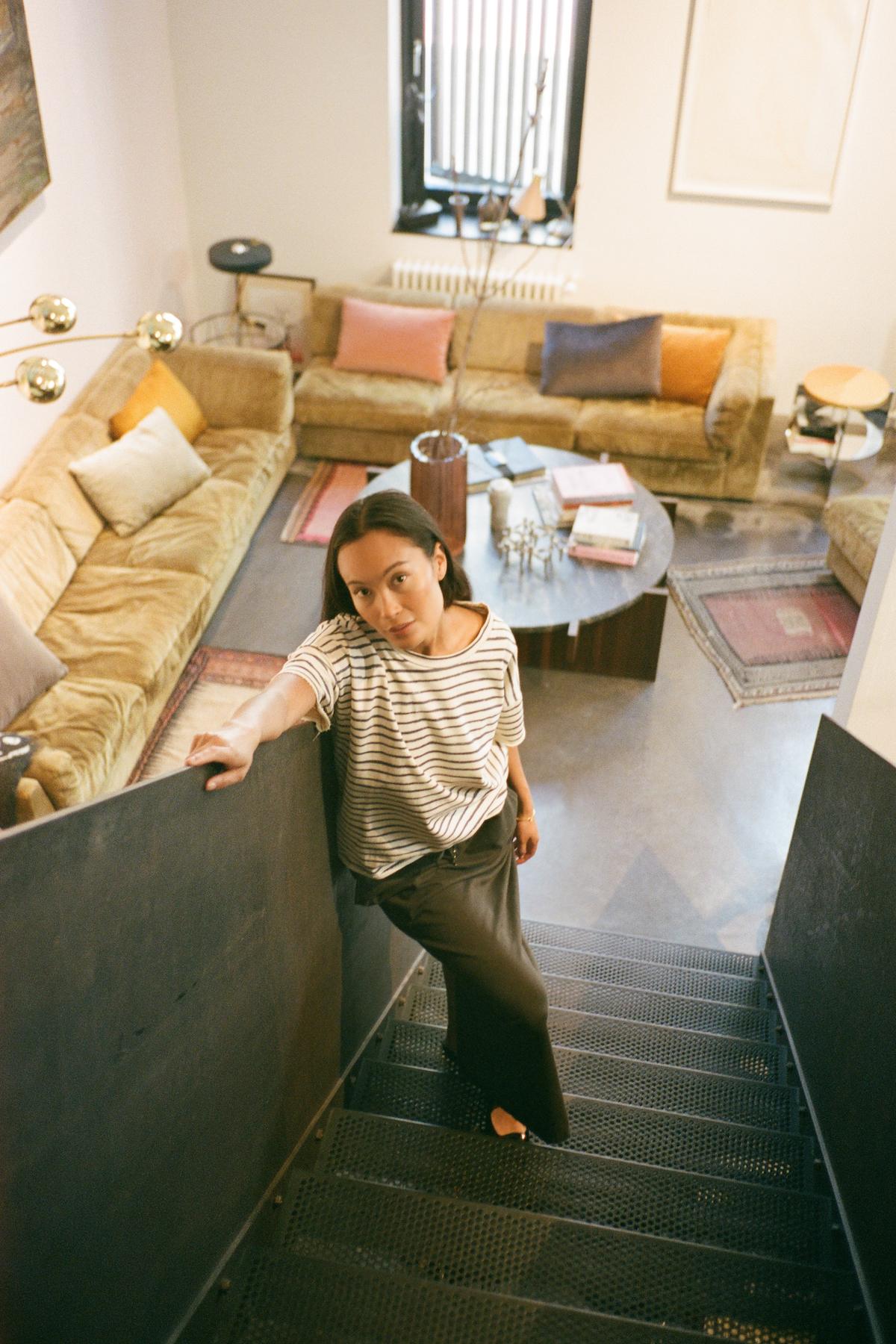 Hanni - Light stretch long skirt I Faded black 2 - Rabens Saloner - DK