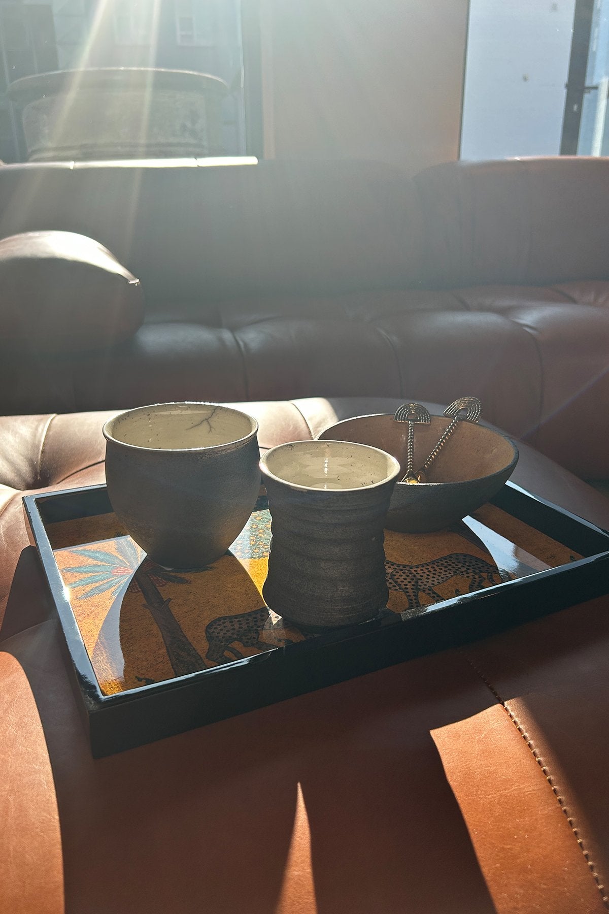 Handmade ceramic tea cup - Visby Ceramics I Dark Grey 3 - Rabens Saloner - DK