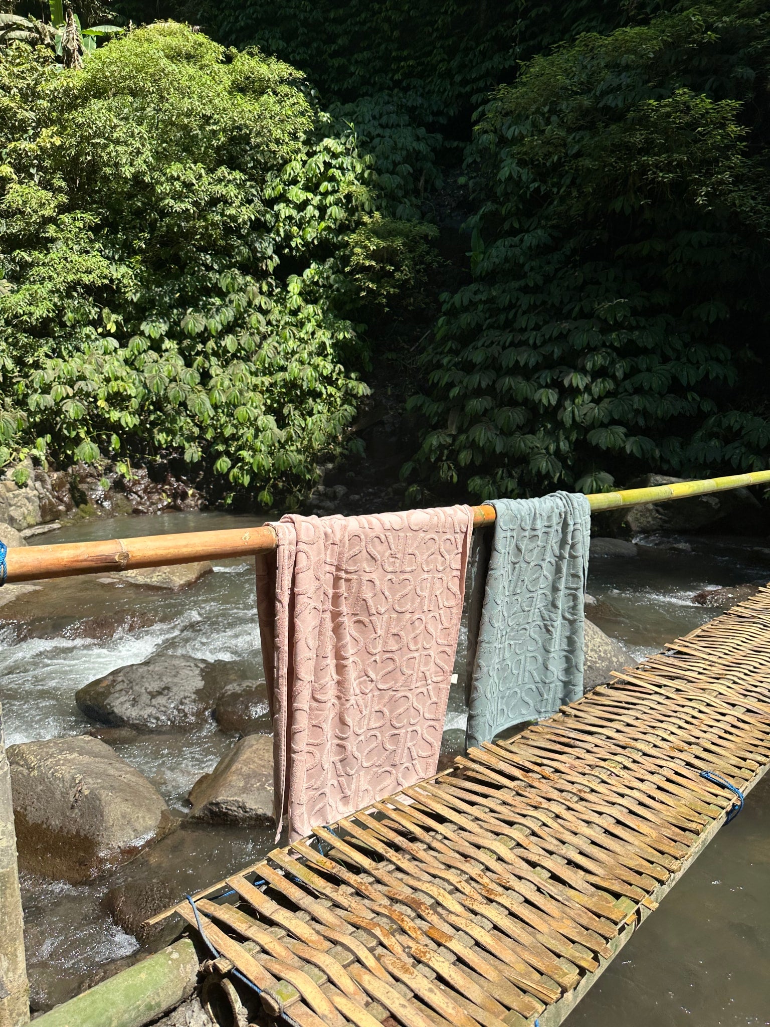 Monogram beach towel - Beach towel 100x180 cm I Rose 2 - Rabens Saloner - DK